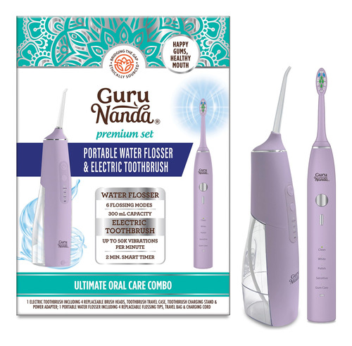 Gurunanda Lion & Lamb Kit - Irrigador Dental Portatil Imperm