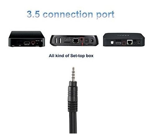 Conwork 3.5mm Stereo Male to 3 RCA Male Y Splitter Extension Cable for Audio Video AUX Port 