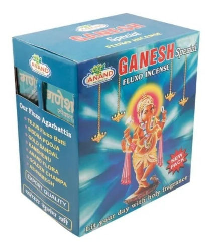 1 Paquete De 25 G. Ganesh Especial Fluxo Incense, Meditación