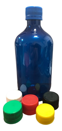 Botella Azul De 250ml Con Tapa Rosca (pack X 20)