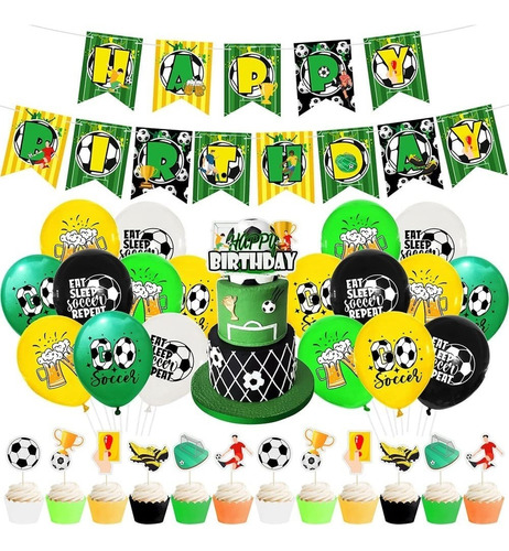 Decoración Para Fiestas De Cumpleaños De Fútbol Para Niños