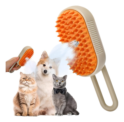 Cepillo Automatico A Vapor Perros Quita Pelos Gatos Mascotas