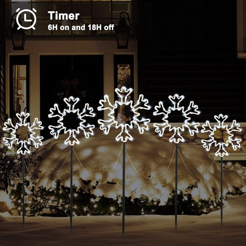 Caminos De Nieve Luces De Camino Navideñas Al Aire Libre, 10