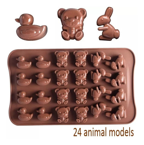 Molde De Silicon Chocolates Para Pascua Conejos Patos