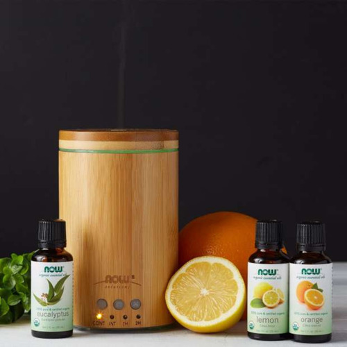 Difusor De Bambú Ultrasónico | Aceites Y Aromaterapia | 8hrs