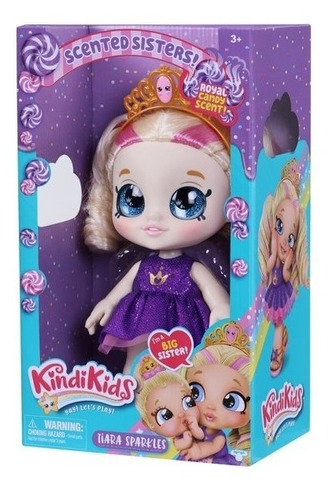 Kindi Kids Scented Sisters, Muñeca De Juego, Tiara Sparkles