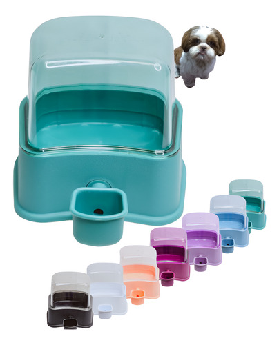 Bebedouro Cachorro Shitzu S/ Molhar Os Pelos Automático