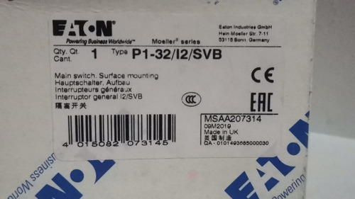Eaton P1-32/i2/svb