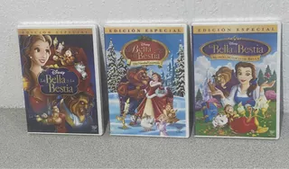 Trilogia Peliculas La Bella Y La Bestia Disney Dvd Original