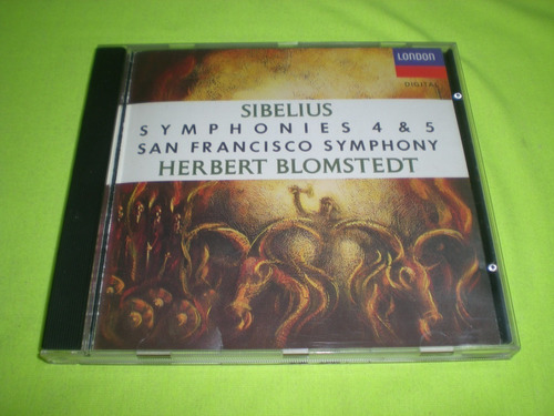 Sibelius / Symphonies 4 & 5 Cd Sello London Made In Usa (3 
