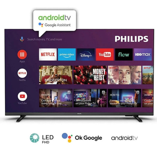Imagen 2 de 5 de Smart Tv 43 Philips Full Hd Android