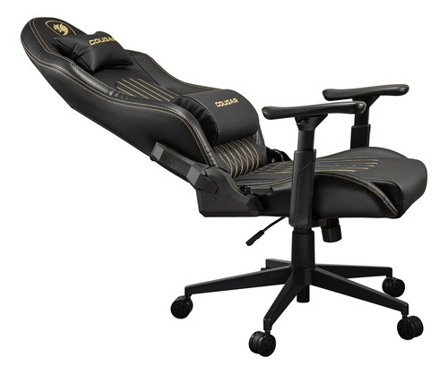 Silla Profesional Cougar Explore Royal Color Negro Material Del Tapizado Cuero/pvc