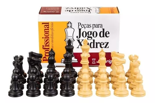 Jogo Xadrez Jaehrig Profissional Peso Tabuleiro 2 Dm Relógio