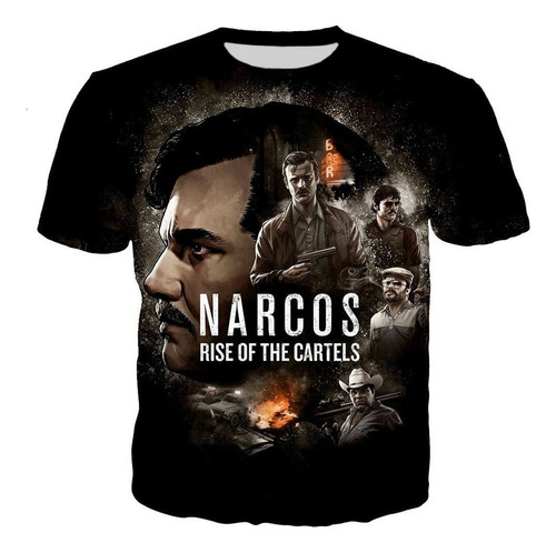 Camisetas Con Estampado 3d De Narcos Pablo Escobar