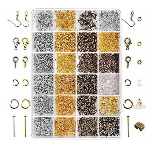 Kit De Bisuteria Paxcoo 2880 Pcs Kit De Suministros De Halla