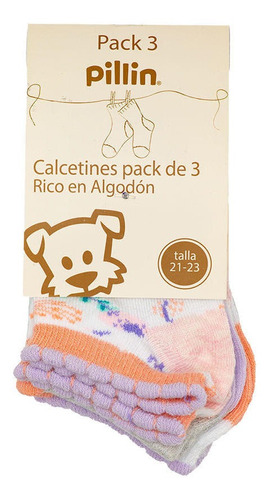 Calcetines Bebe Pack 3 Algodón Verano Niña Multicolor