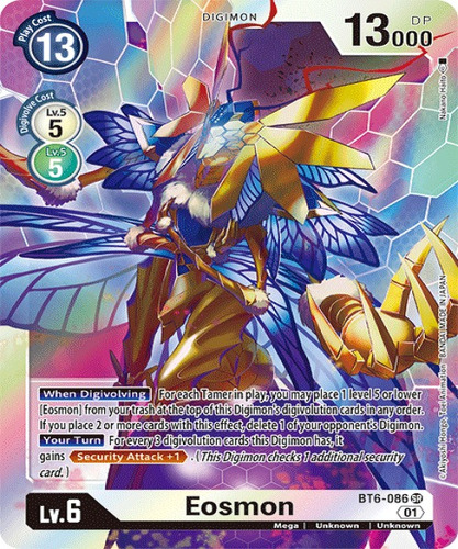 Digimon Tcg Bt6-086 Eosmon - Ingles