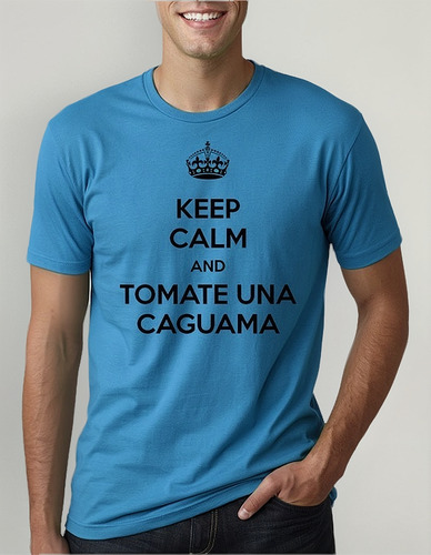 Playera Camiseta Keep Calm Y Tomate Una Caguama Cerveza Unsx