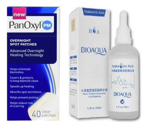 Pack Parches Para Acne Panoxyl Y Serum De Acido Hialuronico