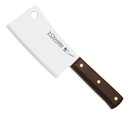 Machete 3 Claveles Inox Mango Madera 16cms Mod 1198