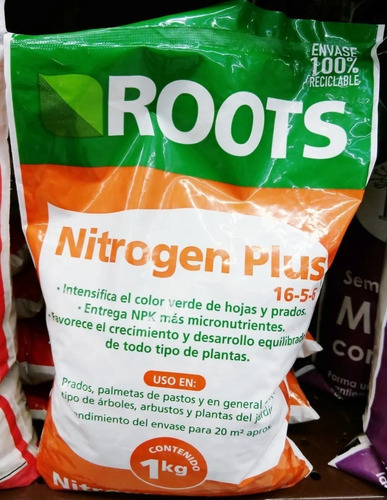 Abono Plantas Vegetal Nitrogeno Plus 1 Kg Envio Gratis