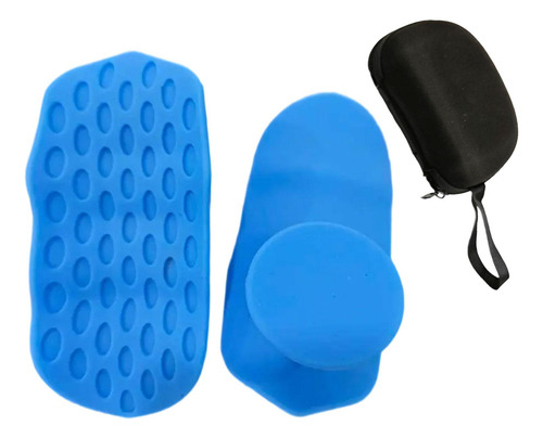 Arazos De Levantamiento De Pesas Grips De Gimnasio Azul