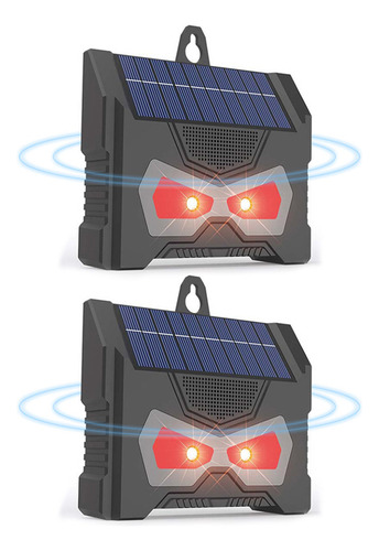 2pcs Luz Solar Ahuyentador Ultrasónico De Gatos Animal Garde