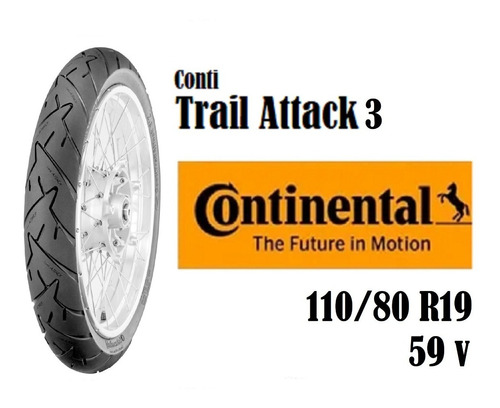 Continental 110/80r19 59v Trail Attack 3 Rider One Tires
