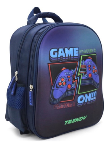 Mochila Trendy Gamer 13 Pulgadas Relieve 3d Original