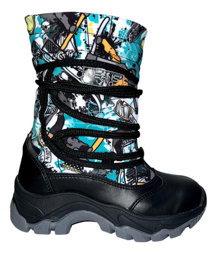 Botas Niños Pre Ski Nieve Termica Impermeable - Jeans710 30
