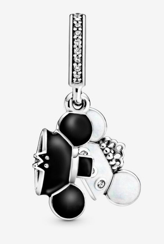 Charm,dije Pandora Mickey Y Minnie Boda Plata925 Original