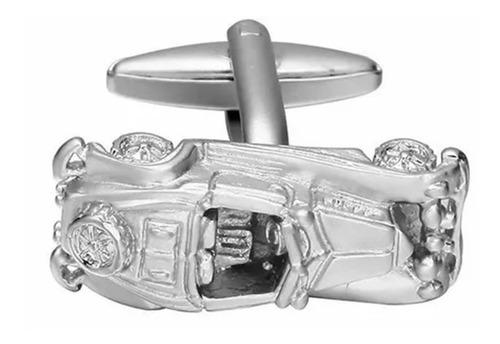 Mancuernillas Thot Ra Figura De Auto Clasico Plateado F-300