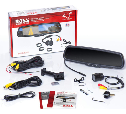 Espejo Retrovisor Con Camara Boss