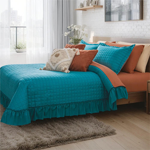Colcha Concord Neo Individual Capitonada Varios Colores