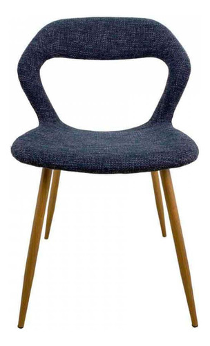 Silla Auxiliar Expressions Furniture Modernline Azul Oscuro