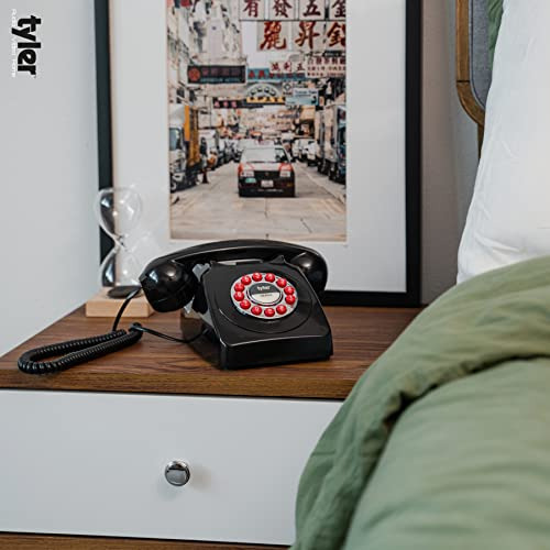 Teléfono De Línea Fija Estilo Retro Tyler, Aspecto De Disco
