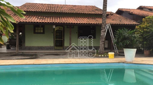 Casa Com 4 Dormitórios À Venda, 240 M² Por R$ 600.000,00 - Barroco (itaipuaçu) - Maricá/rj - Ca1356