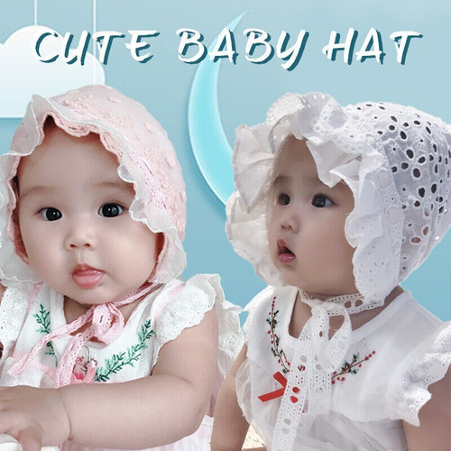 Gorro Para El Sol De Lolita Con Encaje Para Bebé Niña