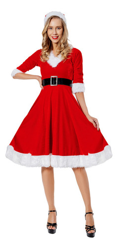 Vestidos De Papá Noel Dulces Disfraces De Navidad Para Mujer