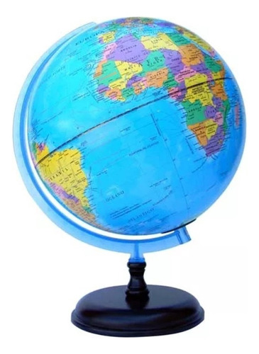 Globo Terraqueo Gloter Base Madera 25cm