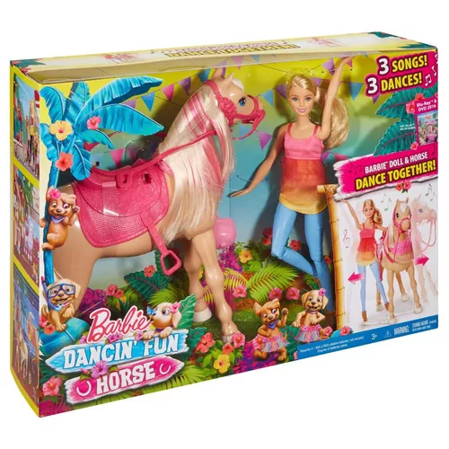 Barbie - boneca da moda e seu cavalo dançante