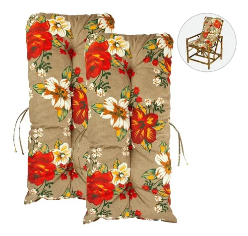 Kit 2 Almofada Decorativa Linda P Poltronas De Bambu E Vime