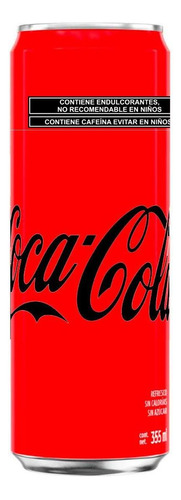 Refresco Coca-cola Sin Azúcar Lata Delgada De 355ml