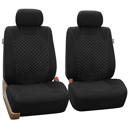 Juego De Fundas Para Asientos De Coche Fh Group, De Tela Bla