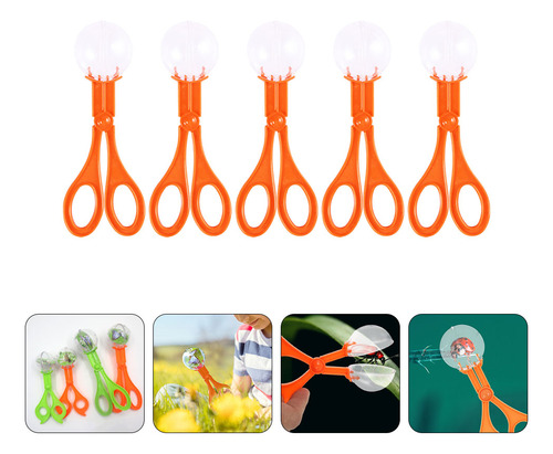 5pc Kids Insect Clamps Bug Insect Scissor Design Catchers