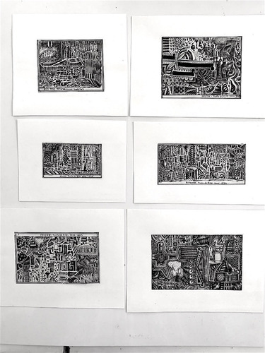 Obra De Arte Lámina Dibujo Original A Tinta Pequeño Formato