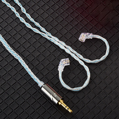 Cable De Audio Para Auriculares Conector Mmcx / 2pin Azul