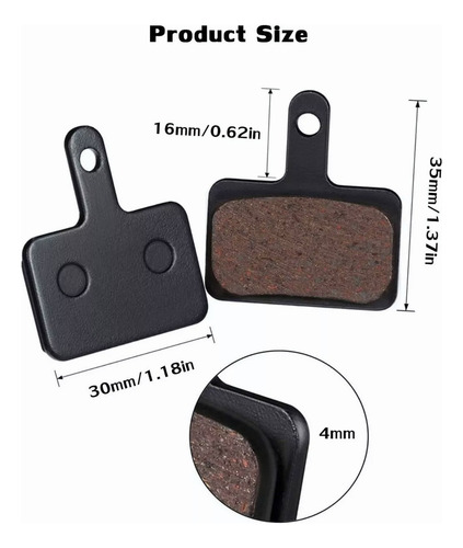 . 6 Juegos Balatas Shimano B01s Tektro M315 M355 M395 Mt200