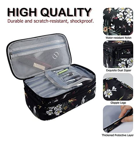 Estuche De Maquillaje Para Viaje Con Doble Cremallera Imperm