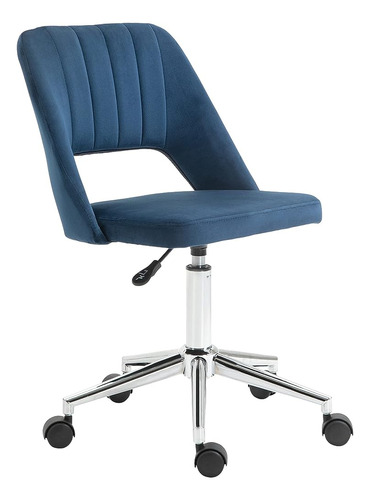 Vinsetto Modern Mid Back Office Chair Con Tela De Terciopelo